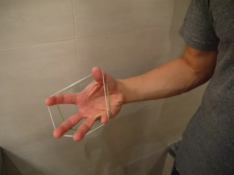 Finger/Thumb Extension with Rubber Band