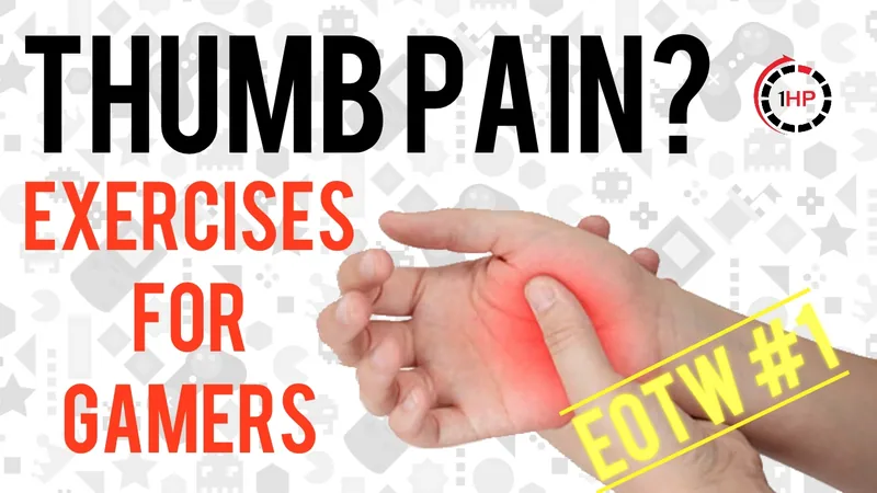 SIMPLE EXERCISES FOR GAMERS THUMB - THERAPUTTY PART 1 | 1HP EXERCISE OF THE WEEK