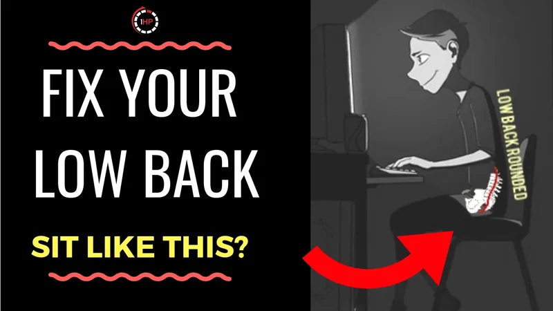 SIT LIKE THIS? Easy Exercises for Gamers to Fix low back pain | 1HP Exercise of the Week